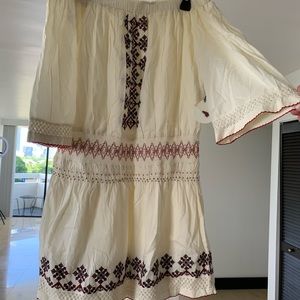 New with tags. Tularosa off the shoulder mini dress.